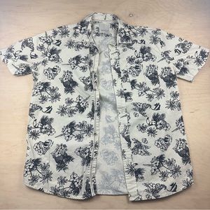 Floral Print Short Sleeve Shirt